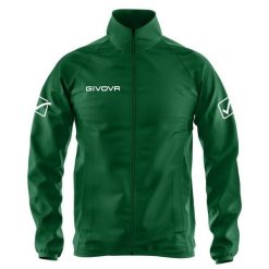 Kurtka przeciwdeszczowa Givova Basico zielona 3XL. Zielone kurtki sportowe Givova, na zimę, xl, bez wzorów, bez kaptura, do biegania. Za 144.99 zł.