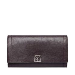 Portfel Calvin Klein. Brązowe portfele Calvin Klein, bez wzorów. Za 329.99 zł.