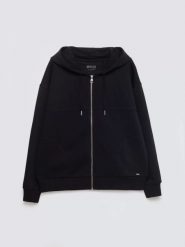 Bluza damska z kapturem rozpinana czarna Selina 906. Czarne bluzy Big Star, l, bez wzorów, z dzianiny, z kapturem. Za 249.99 zł.