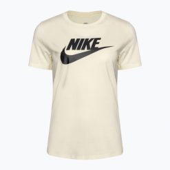 Koszulka damska Nike Sportswear Club Essentials Logo. Białe koszulki sportowe Nike, bez wzorów, bez ramiączek. Za 158.99 zł.