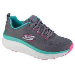 Buty sportowe Sneakersy damskie, Skechers D'Lux Walker - Fresh Finesse. Szare obuwie sportowe Skechers, bez zapięcia, trekkingowe, Skechers Sport. Za 359.99 zł.
