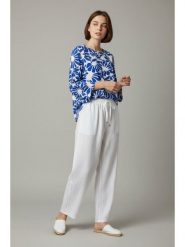 William de Faye Bluzka w kolorze niebiesko-białym rozmiar: 38. Niebieskie bluzki William de Faye, bez wzorów, bez kołnierzyka, bez ramiączek. Za 100.99 zł.