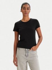 Armani Exchange T-Shirt XW002293 AF17173 UC001 Czarny Slim Fit. Czarne t-shirty Armani Exchange, xs, bez wzorów, z bawełny, bez kołnierzyka, bez ramiączek. Za 281.60 zł.