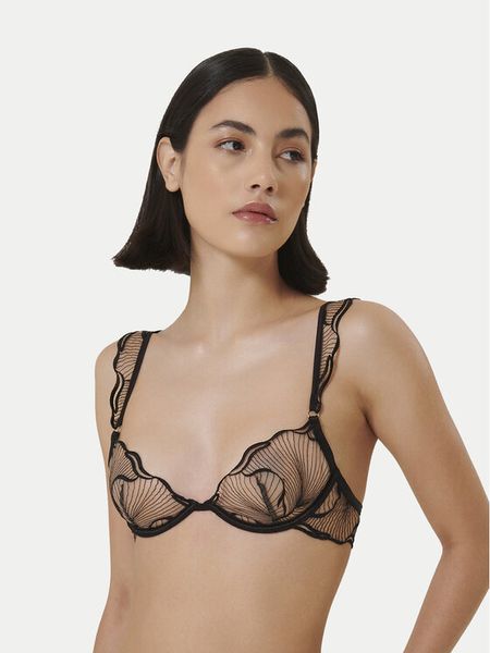 Bluebella Biustonosz z fiszbiną Marabel 42377 Czarny. Czarne biustonosze BlueBella, bez wzorów, z syntetyku. Za 169.99 zł.