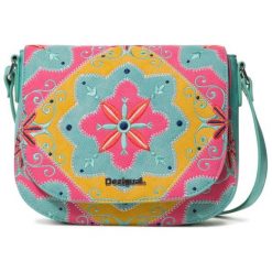 Desigual turkusowa torebka crossbody Bols Mary Jackson Varsov. Niebieskie torebki klasyczne Desigual, bez wzorów, bez dodatków. W wyprzedaży za 208.00 zł.