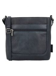 Beagles Skórzana torebka "Benidorm" w kolorze granatowym - 22 x 21 x 7 cm rozmiar: onesize. Niebieskie torby na ramię Beagles, bez wzorów, z materiału, na ramię, bez dodatków. Za 121.99 zł.