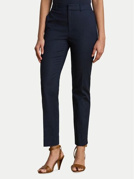LAUREN RALPH LAUREN Spodnie materiałowe 200P14610004 Granatowy Slim Fit. Niebieskie spodnie materiałowe Lauren Ralph Lauren, bez wzorów, z bawełny. Za 692.99 zł.