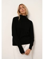 Just Cashmere Kaszmirowy golf w kolorze czarnym rozmiar: S. Czarne golfy Just Cashmere, s, bez wzorów, z kaszmiru, bez ramiączek. Za 341.79 zł.