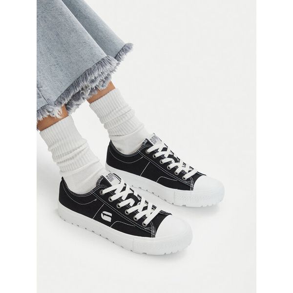Trampki G-Star. Czarne trampki G-Star, bez wzorów, bez zapięcia. Za 179.99 zł.