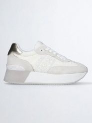 Liu Jo Sneakersy w kolorze złoto-kremowym rozmiar: 40. Brązowe trampki Liu Jo, bez wzorów, z materiału, bez zapięcia. Za 301.48 zł.