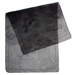 Szary Elegancki Damski Szal Anekke REAL. Szare szaliki Anekke, z aplikacjami, eleganckie. Za 119.00 zł.