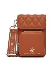 Beverly Hills Polo Club Torebka BHPC-L-007-07 Brązowy. Brązowe listonoszki Beverly Hills Polo Club, bez wzorów, ze skóry, bez dodatków. Za 79.99 zł.