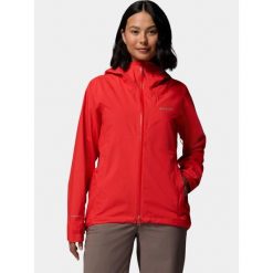 Płaszcz Przeciwdeszczowy Damski Columbia Trailborne 2.5L Shell. Czerwone płaszcze Columbia, l, bez wzorów, bez kaptura. Za 669.00 zł.