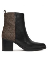 MICHAEL Michael Kors Botki Lex 40F5LXME6L Czarny. Czarne botki MICHAEL Michael Kors, bez wzorów, ze skóry, bez obcasa, na słupku, bez zapięcia. Za 789.99 zł.