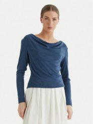 Vero Moda Bluzka Ice 10340793 Granatowy Regular Fit. Niebieskie bluzki Vero Moda, m, bez wzorów, z syntetyku, bez kołnierzyka, bez ramiączek. Za 119.99 zł.