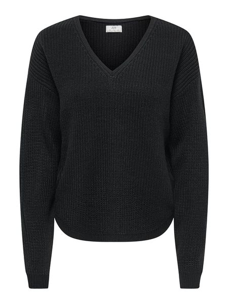 JDY Sweter "Evie" w kolorze czarnym rozmiar: L. Czarne swetry JDY, l, bez wzorów, bez ramiączek. Za 98.95 zł.