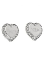 Guess Kolczyki JUBE01 427JW Srebrny. Szare kolczyki Guess, metalowe. Za 119.99 zł.