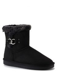 ISLAND BOOT Botki zimowe "Mooseland" w kolorze czarnym rozmiar: 40. Czarne botki Island Boot, na zimę, bez wzorów, z materiału, bez obcasa, bez zapięcia. Za 149.66 zł.