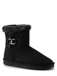 ISLAND BOOT Botki zimowe "Mooseland" w kolorze czarnym rozmiar: 37. Czarne botki Island Boot, na zimę, bez wzorów, z materiału, bez obcasa, bez zapięcia. Za 136.45 zł.