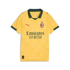 Młodzieżowa trzecia koszulka AC Milan 25/26 PUMA Sunny Yellow Dark Myrtle Green. Zielona bluzki Puma, m, bez wzorów, młodzieżowe, bez kołnierzyka, bez ramiączek. Za 349.00 zł.