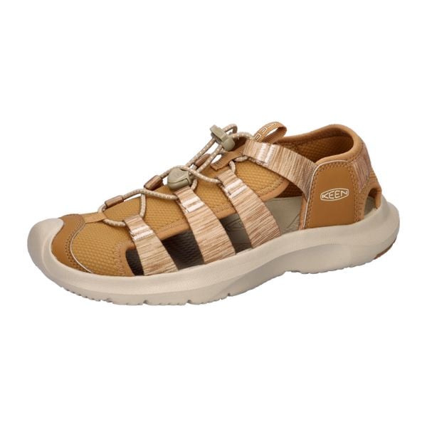 KEEN Sandały damskie Seanik H2 chipmunk/cornstalk-39. Brązowe obuwie sportowe Keen, bez wzorów, z gumy, bez obcasa, bez zapięcia. Za 248.75 zł.