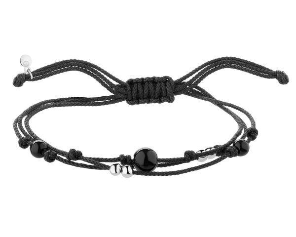 Bransoletka z elementami srebra i szlifowanym szkłem - kulki. Bransoletki Apart, srebrne. Za 129.00 zł.