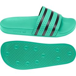 Klapki adidas Originals Adilette Slides U CQ3100. Czarne klapki Adidas, bez wzorów, z materiału, bez obcasa. W wyprzedaży za 189.00 zł.