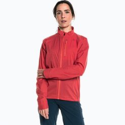 Kurtka rowerowa damska Schöffel Bianche. Czerwone kurtki sportowe Schöffel, m, bez wzorów, z softshellu, bez kaptura. Za 999.99 zł.