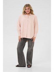 KAFFE curve Koszula w kolorze jasnoróżowym rozmiar: 52. Różowe koszule KAFFE curve, bez wzorów, bez kołnierzyka, bez ramiączek. Za 152.99 zł.