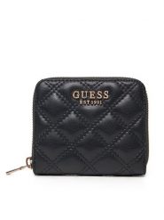 Guess Mały Portfel Damski SWQG87 48137 Czarny. Czarne portfele Guess, z aplikacjami, ze skóry. Za 129.99 zł.
