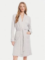 LAUREN RALPH LAUREN Szlafrok ILN42453 Szary. Szare szlafroki Lauren Ralph Lauren, s, bez wzorów, z bawełny, bez ramiączek, bez kaptura. Za 689.99 zł.