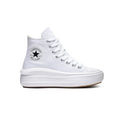 Trampki damskie Converse Chuck Taylor All Star Move Platform Hi. Białe obuwie sportowe Converse, bez zapięcia. Za 383.45 zł.