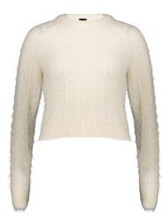 Pinko Sweter w kolorze kremowym rozmiar: M. Brązowe swetry Pinko, m, bez wzorów, bez ramiączek. Za 180.49 zł.