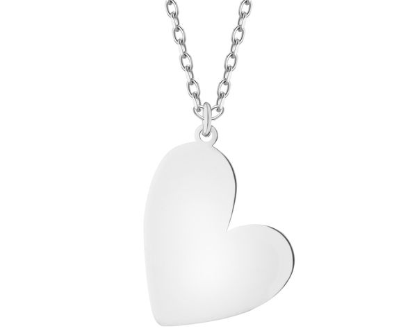 Naszyjnik srebrny - serce. Szare naszyjniki Apart, srebrne. Za 249.00 zł.