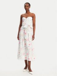 Bardot Sukienka letnia 58566DB2 Kolorowy Slim Fit. Sukienki Bardot, na lato, bez wzorów, z bawełny, bez kołnierzyka, bez ramiączek. Za 439.99 zł.