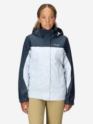 Marmot Kurtka funkcyjna "PreCip Eco" w kolorze granatowo-błękitnym rozmiar: XXL. Niebieskie kurtki sportowe Marmot, xxl, bez wzorów, z materiału, bez kaptura, outdoorowe. Za 285.49 zł.