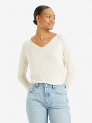 Levi's Sweter w kolorze kremowym rozmiar: M. Brązowe swetry Levi's®, m, bez wzorów, bez ramiączek. Za 154.07 zł.