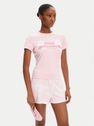 Juicy Couture Piżama Island Dreaming JCLPJ125507 Różowy Regular Fit. Czerwone piżamy Juicy Couture, bez wzorów, z syntetyku, bez ramiączek. Za 129.99 zł.