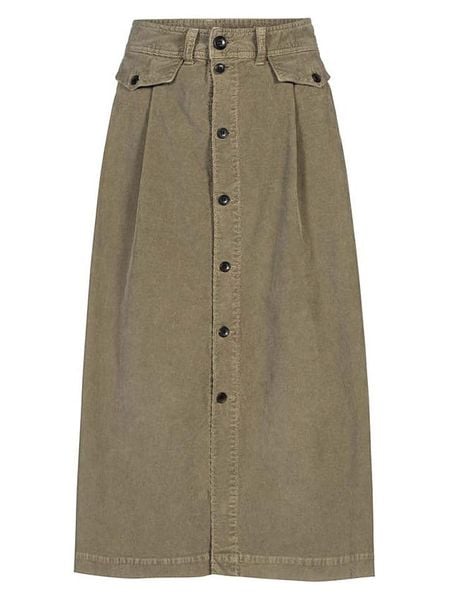 Herrlicher Spódnica "Peony" w kolorze oliwkowym rozmiar: L. Brązowe spódnice Herrlicher, l, bez wzorów, midi. Za 234.95 zł.