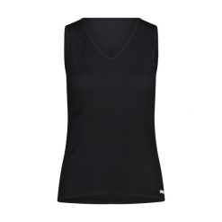 Damski tank top CMP. Czarne topy CMP, xs, bez wzorów, bez kołnierzyka, bez ramiączek. Za 159.00 zł.