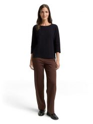 Tom Tailor Bluzka w kolorze czarnym rozmiar: M. Czarne bluzki Tom Tailor, m, bez wzorów, z bawełny, bez kołnierzyka, bez ramiączek. Za 59.95 zł.