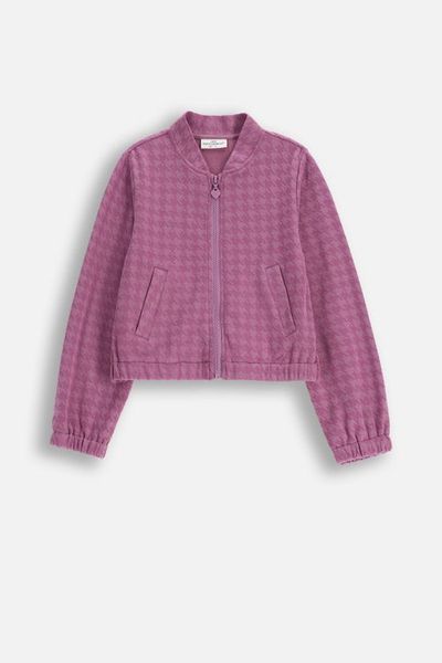 Bluza bomberka. Brązowe bluzy COCCODRILLO, na zimę, z aplikacjami, z dzianiny, bez kaptura. W wyprzedaży za 49.90 zł.