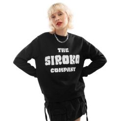 Damska bluza dresowa Lifestyle Siroko Bond-W. Czarne bluzy SIROKO, bez wzorów, z dresówki, bez kaptura. W wyprzedaży za 63.00 zł.