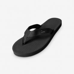Klapki damskie - Easy Living Lite Black. Czarne klapki INDOSOLE, bez wzorów, z nylonu, bez obcasa. Za 132.00 zł.