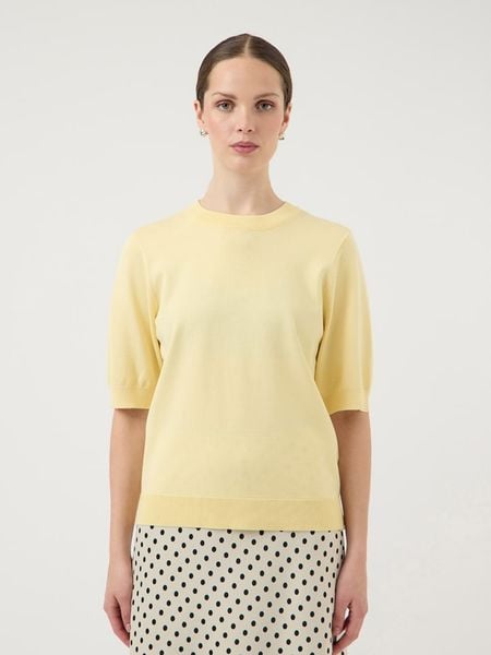 YAS Sweter w kolorze żółtym rozmiar: S. Żółte swetry YAS, s, bez wzorów, bez ramiączek. Za 85.38 zł.