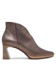 Hispanitas Botki HI254270 Czarny. Czarne botki Hispanitas, bez wzorów, ze skóry, bez obcasa, na słupku, bez zapięcia. Za 729.99 zł.