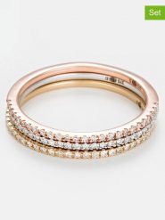 DIAMANTA Złote pierścionki (3 szt.) "Belles Alliances" z diamentami rozmiar: 58. Żółte pierścionki DIAMANTA, z diamentem, złote. Za 2,696.99 zł.