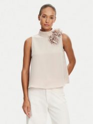 Tatuum Bluzka Floriana T2507.050 Beżowy Regular Fit. Brązowe bluzki Tatuum, bez wzorów, z syntetyku, bez kołnierzyka, bez ramiączek. Za 209.99 zł.