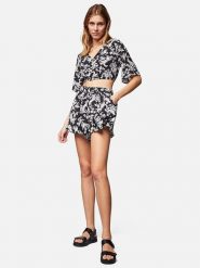 MAVI Koszulka w kolorze czarno-białym rozmiar: L. Białe bluzki Mavi, l, bez wzorów, z wiskozy, bez kołnierzyka, bez ramiączek. Za 30.42 zł.