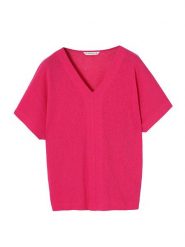 TATUUM Bluzka "Zelija" w kolorze różowym rozmiar: L. Różowe bluzki Tatuum, l, bez wzorów, bez kołnierzyka, bez ramiączek. Za 105.88 zł.